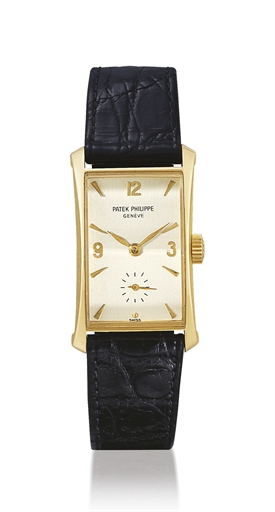PATEK PHILIPPE, REF. 2468.GOLD MANUAL-WINDING WRISTWATCH WITH FACETED CRYSTAL