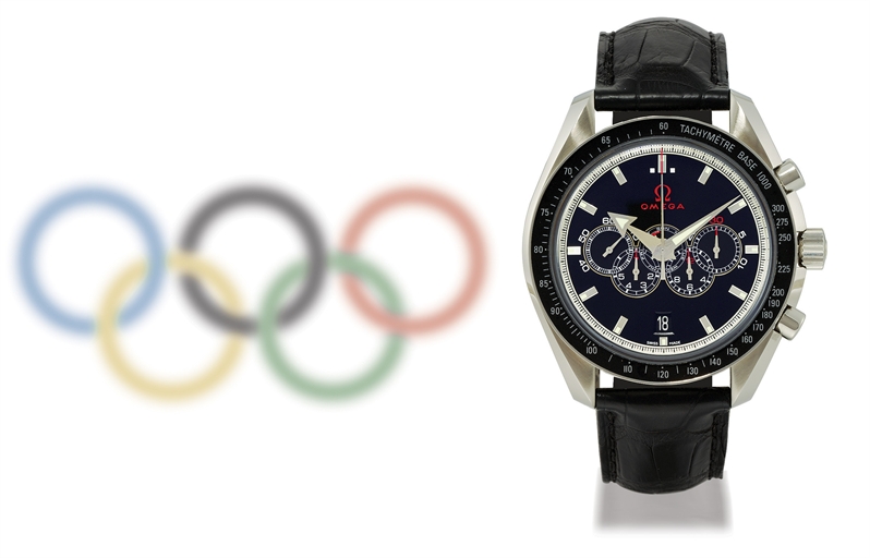 OMEGA, OLYMPIC COLLECTION TIMELESS, SPEEDMASTER 5-COUNTERS CHRONOGRAPH.STAINLESS STEEL AUTOMATIC CHRONOMETER CHRONOGRAPH WRISTWATCH, MADE TO CELEBRATE THE 2008 BEIJING OLYMPIC GAMES