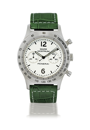 PANERAI, MARE NOSTRUM, PAM00007.STAINLESS STEEL MANUALLY-WOUND CHRONOGRAPH WRISTWATCH