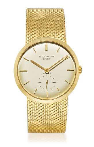 PATEK PHILIPPE, REF. 2581.YELLOW GOLD MANUALLY-WOUND BRACELET WATCH