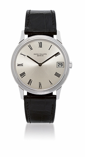 PATEK PHILIPPE, REF. 3593.WHITE GOLD AUTOMATIC WRISTWATCH WITH DATE DISPLAY