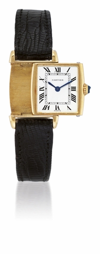 CARTIER, REVERSO.YELLOW GOLD MANUALLY-WOUND REVERSIBLE WRISTWATCH