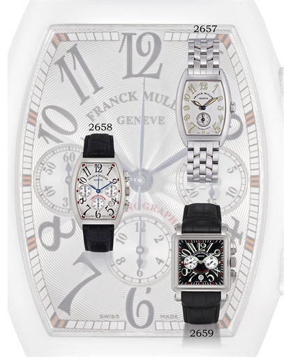 FRANCK MULLER, CHRONOGRAPHE.STAINLESS STEEL AUTOMATIC CHRONOGRAPH WIRSTWATCH WITH DATE DISPLAY