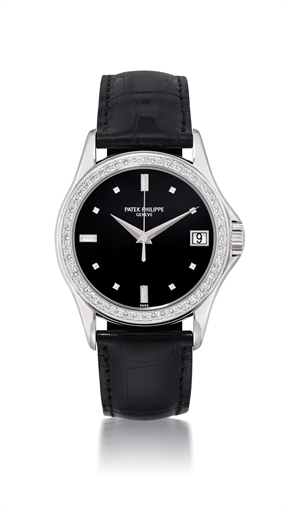 PATEK PHILIPPE, REF. 5108G.WHITE GOLD AND DIAMOND-SET AUTOMATIC WRISTWATCH WITH DATE DISPLAY