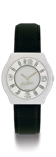 MONTANA. AN 18K WHITE GOLD AND DIAMOND WRISTWATCH