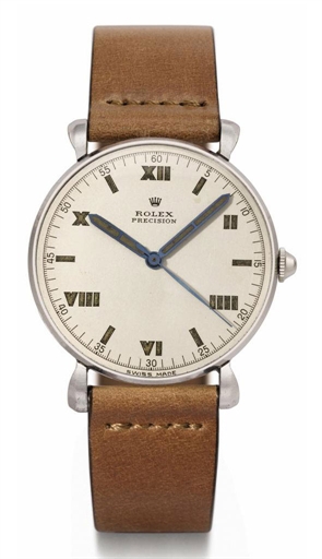 Rolex. A rare and unusual stainless steel wristwatch with sweep centre seconds