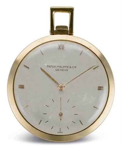 PATEK PHILIPPE. AN 18K GOLD OPENFACE KEYLESS LEVER DRESS WATCH