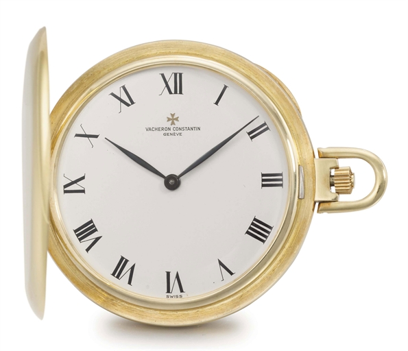 Vacheron Constantin. An 18K gold hunter case keyless lever watch