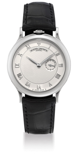 VACHERON CONSTANTIN. AN 18K WHITE GOLD WRISTWATCH