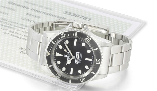 Rolex. A rare stainless steel automatic wristwatch with sweep centre seconds, hack feature, bracelet and gas escape valve, made for COMEX