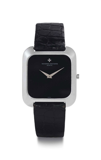 Vacheron Constantin. An 18k White Gold Square Wristwatch