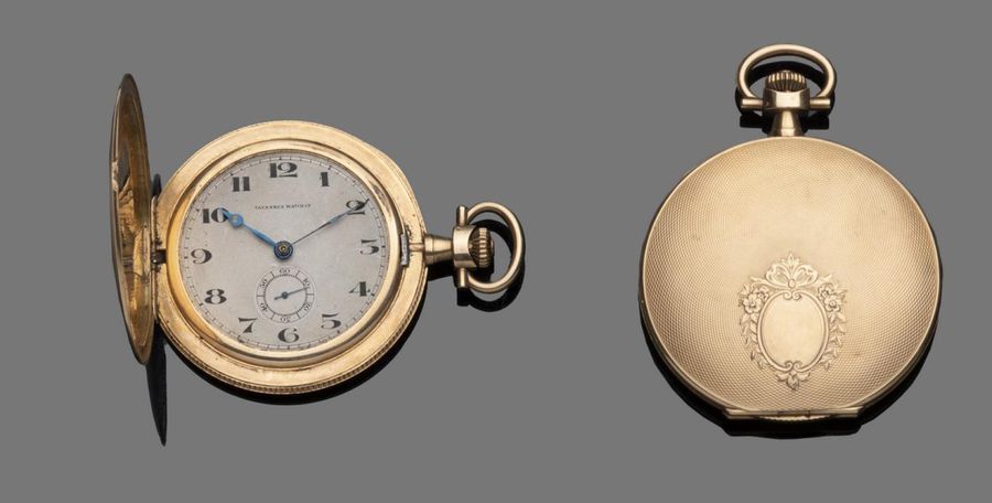 42. Montre de poche de forme savonnette en…