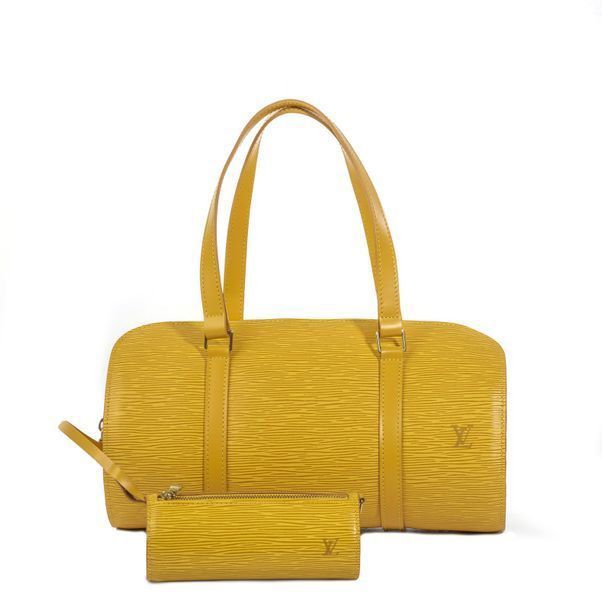 228. LOUIS VUITTON,Sac SOUFFLOT, cuir Epi... - Lot 228 - Cornette de Saint Cyr maison de ventes