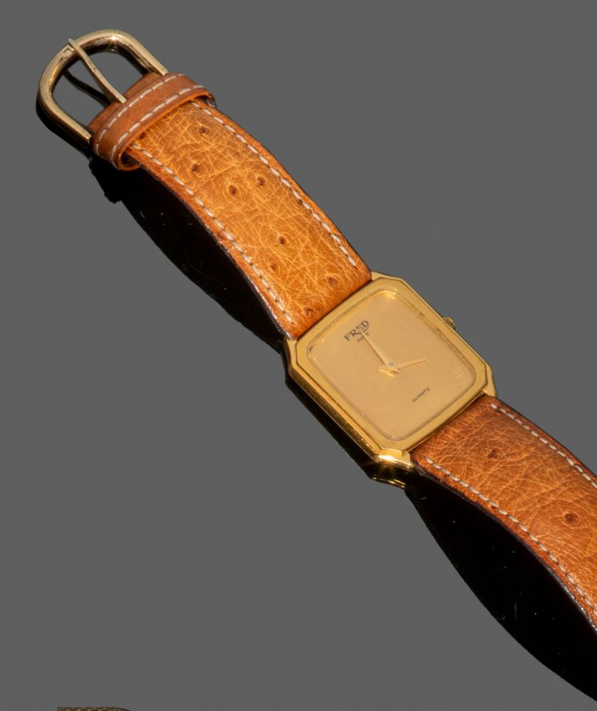 105. FRED,No. 7103324,Montre bracelet en... - Lot 105 - Cornette de Saint Cyr maison de ventes