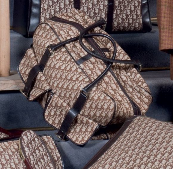  Christian DIOR  Sac 48H en toile sigl