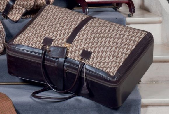  Christian DIOR  Valise souple en toile