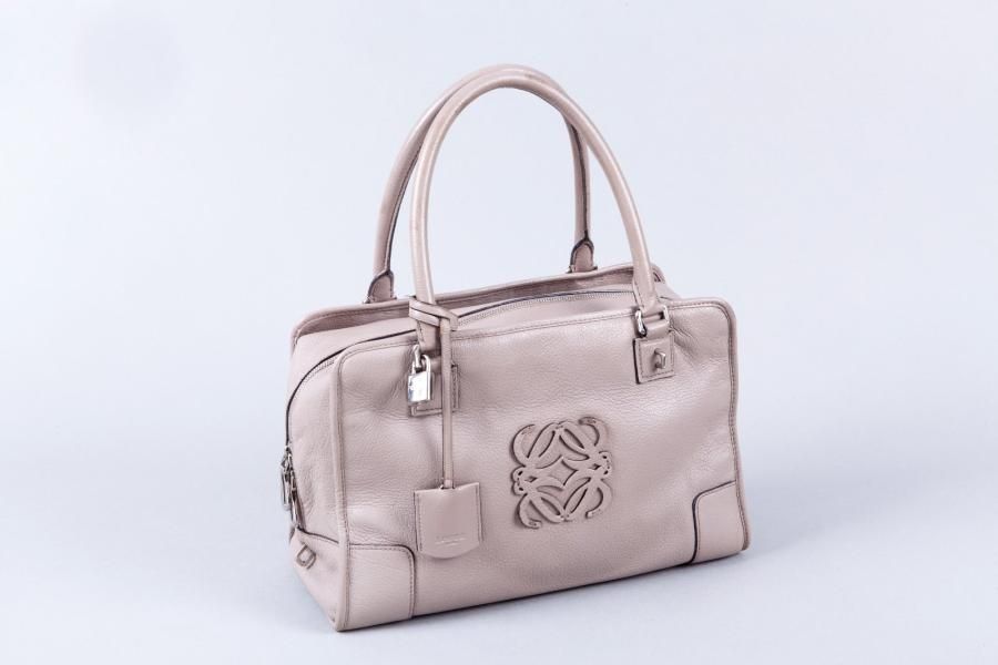 LOEWE;Sac "Amazona" 35 cm en chèvre taupe,…