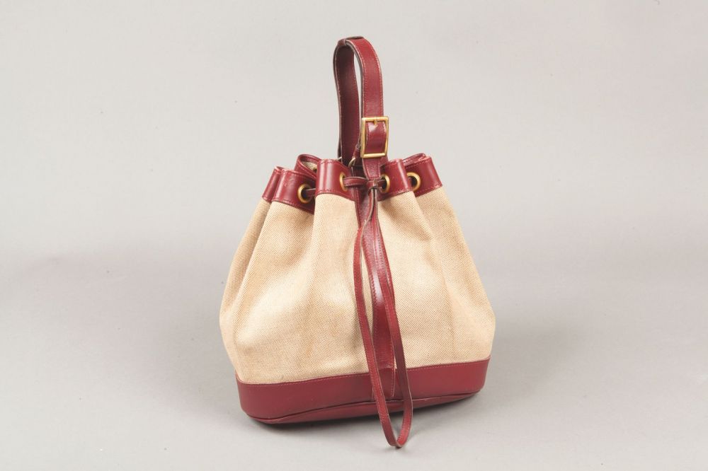 HERMES Paris - Sac Market 27cm en toile... - Lot 271 - Gros Delettrez