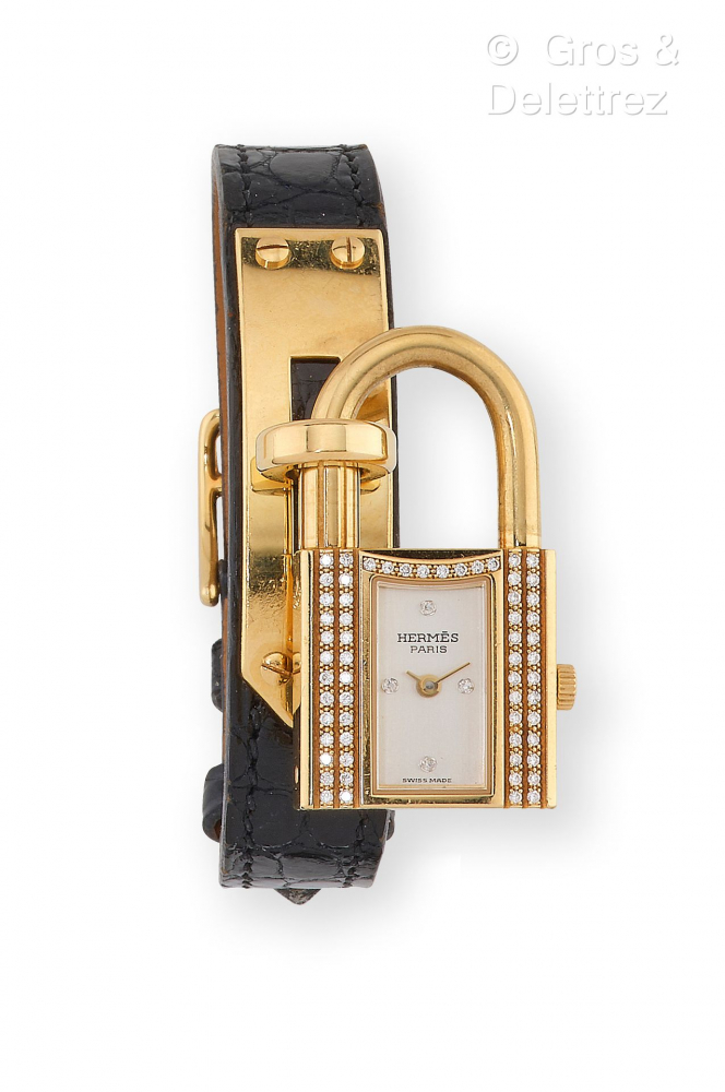 HERMES Paris Swiss made « Édition spéciale du vingtième anniversaire de la montre Kelly - 1995 »