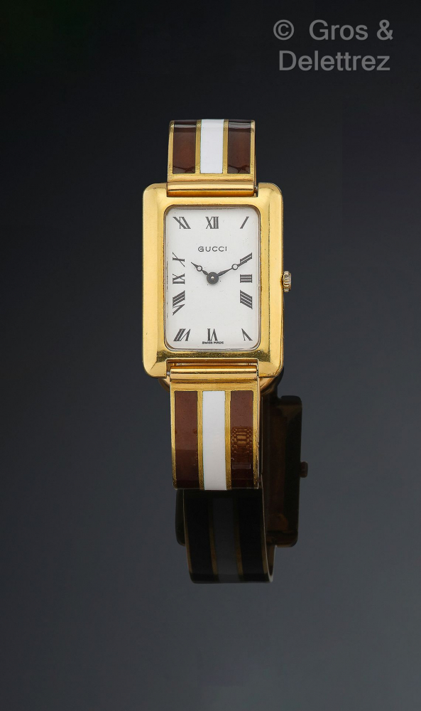 GUCCI, Années 1960,Bracelet-montre de dame... - Lot 364 - Gros Delettrez