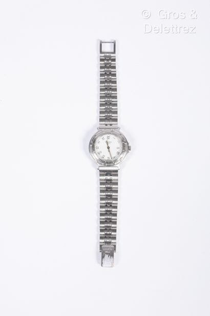 HERMES Paris Swiss made n°2610156 - Montre "Némo" en acier, - Lot 498
