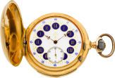 Swiss Gold Minute Repeater With Fancy Dial, circa 1895....