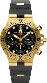 Bulgari SC 40 G 18k Gold Diagono Professional Diver's Chronograph....