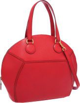 Hermes Rouge Vif Epsom Leather Ile de Shiki Bag with Gold Hardware....