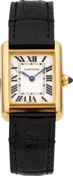 Cartier Ref. 2442 Yellow Gold Tank Wristwatch....