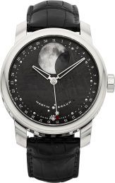 Martin Braun Selene Steel Moon Phase Calendar With Meteorite Dial.Ref. FC44-M....