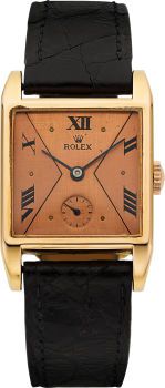 Rolex Ref. 3777 Vintage Rose Gold Wristwatch, circa 1940....