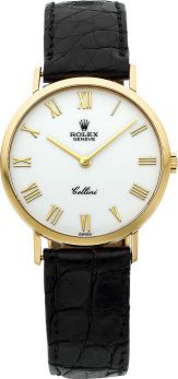 Rolex Ref. 4112 Gent's Gold Cellini With Enamel Dial, circa 1995....