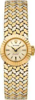 Rolex Ref. 9303 Orchid With 18k Tri-Colored Bracelet, Box.Chameleon Straps, circa 1950's....