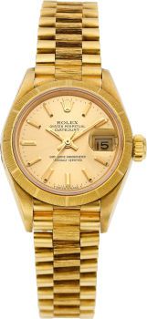 Rolex Ref. 69000 Lady's Gold Oyster Perpetual Datejust, circa 1986....