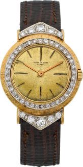 Patek Philippe Ref. 2594 Customized Gold Diamond Wristwatch.circa 1960's....