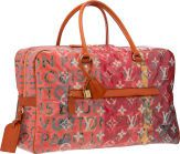 Louis Vuitton by Richard Prince Limited Edition Le Rose Defile.Denim Pulp Weekender Bag.