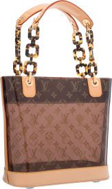 Louis Vuitton Classic Monogram Vinyl Ambre Cruise Cabas PM Tote.Bag.
