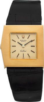 Rolex Cellini Ref. 4017 Asymmetrical Gold Wristwatch....