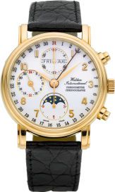 Waldan International Rose Gold Chronometer Chronograph Triple.Calendar Moonphase....