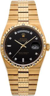 Rolex Ref. 19038 Rare Pyramid Gold Diamond Oysterquartz.Day-Date....
