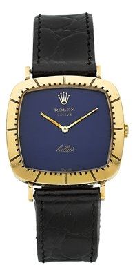 Rolex Cellini Ref. 4084 Cushion Shaped Gold Wristwatch....