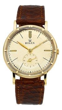 Rolex Ref. 4325 14k Gold Precision, circa 1948....