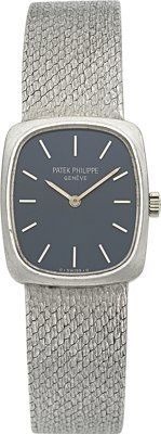 Patek Philippe Ref. 4107/1 Lady's White Gold Bracelet Watch....