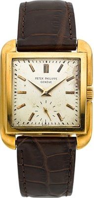 Patek Philippe Ref. 2486 Fine Rare Square 18k Gold.Wristwatch, circa 1950....