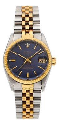 Rolex Ref. 6800 Two Tone Mid-Size Datejust....