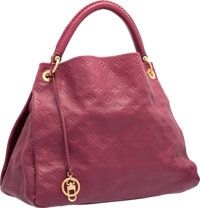 Louis Vuitton Raspberry Monogram Emprient Leather Artsy MM Bag..Good to Very Good Condition. 16 Width x 10 Height x...