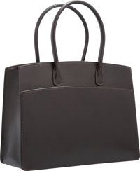 Hermes 30cm Ebene Veau Grain Lisse Leather Whitebus Tote Bag. G.Square, 2003. Good to Very Good Condition. 12.Wid...