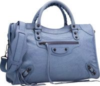 Balenciaga Lavender Jacinthe Purple Lambskin Leather Classic City.Bag. Very Good Condition. 15 Width x 9.5 Height x...