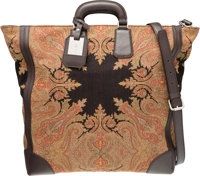 Etro Black Brown Paisley Canvas Tote Bag. Excellent.Condition. 15 Width x 16 Height x 6 Depth....