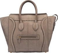 Celine Gray Python Mini Luggage Tote Bag. Very Good.Condition. 12 Width x 12 Height x 7 Depth....